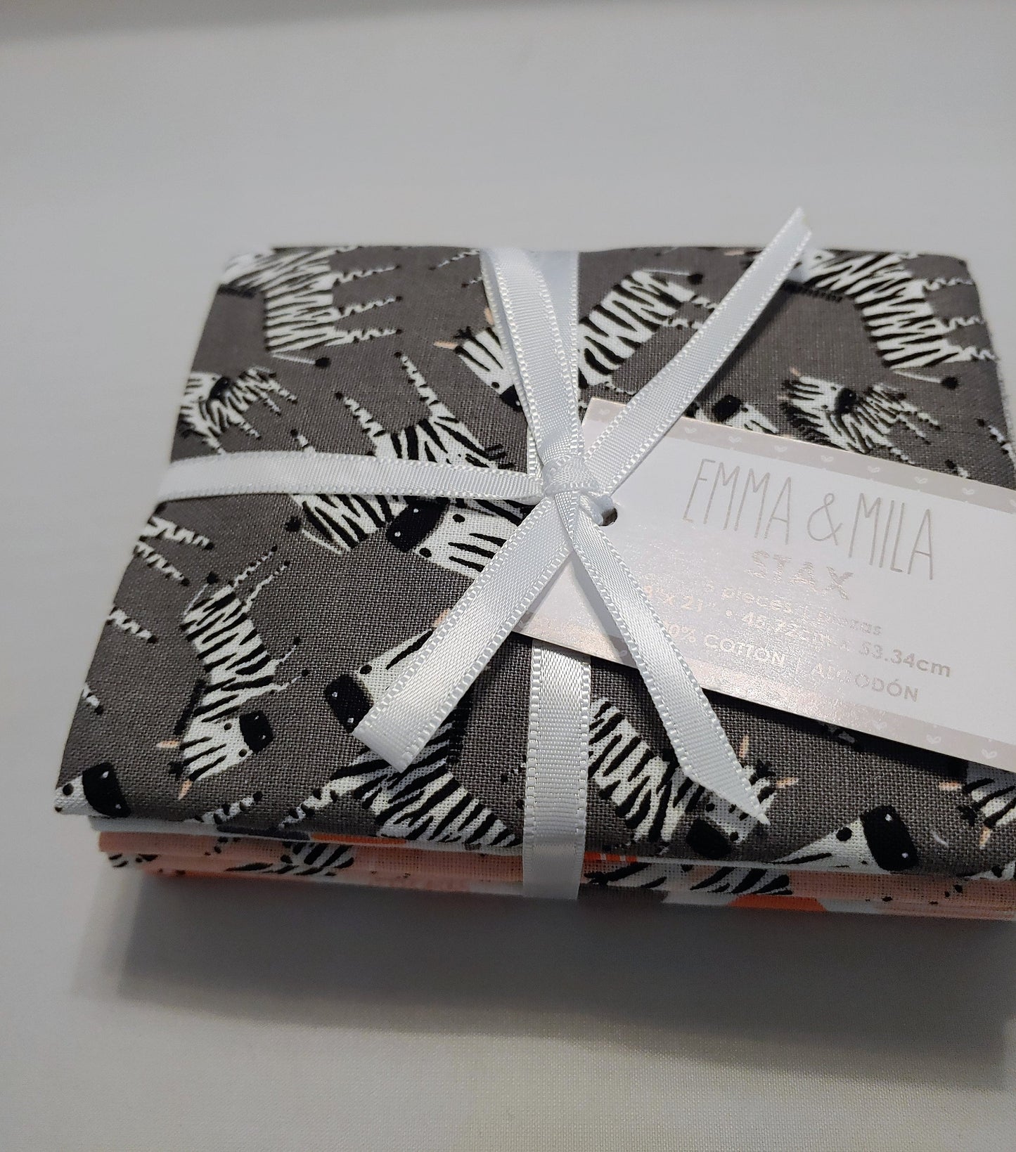 Fat quarters, 5 piece fat quarter set, gift for the sewer, quilting fabric, craft fabric bundles, 100% cotton, shades of Zebra print