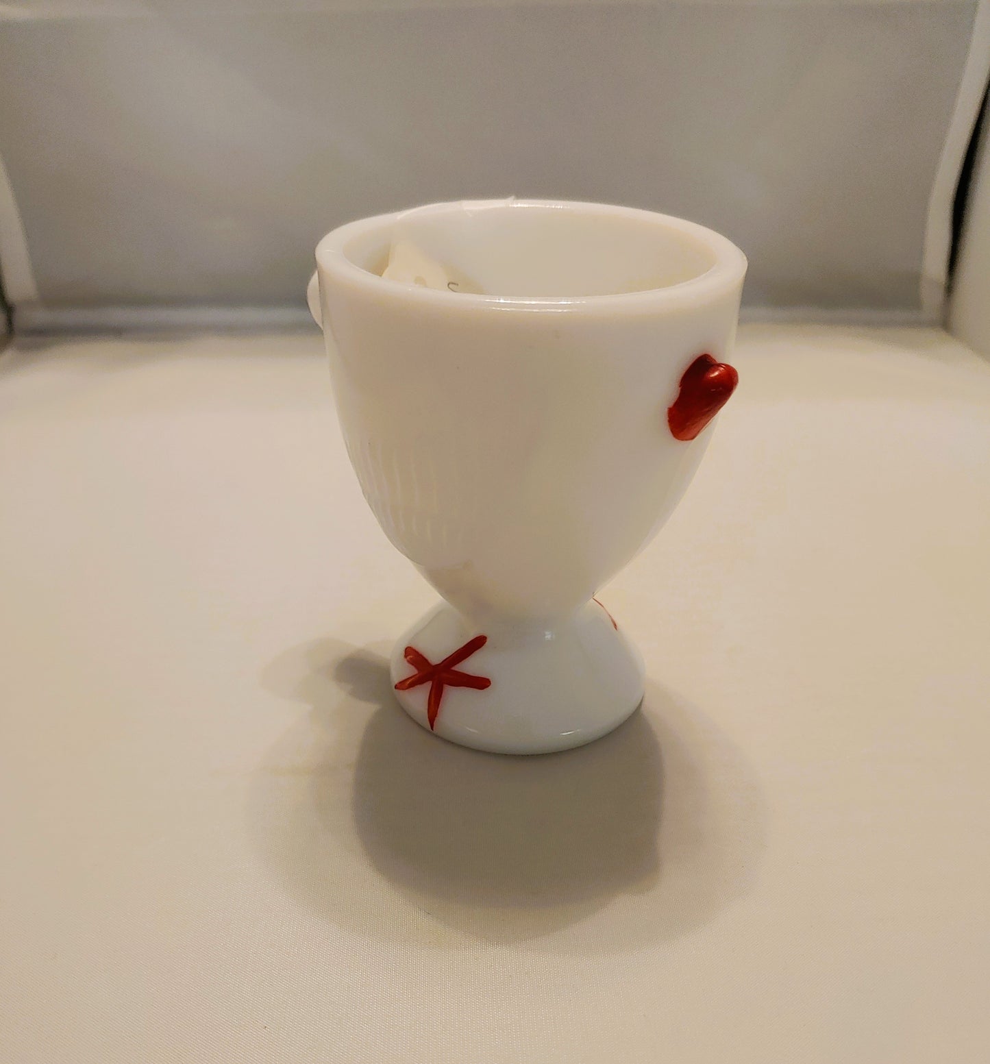 Westmoreland chicken, egg cup, egg codeler, milkglass egg cup, gift for a collector