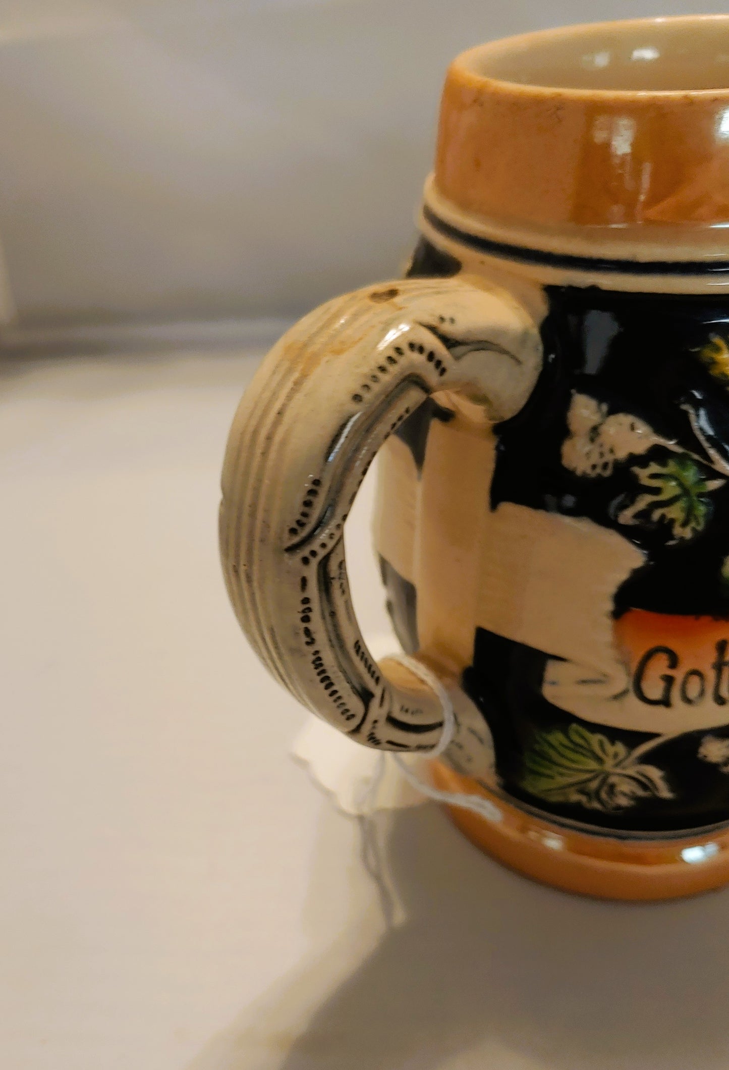 German stein, west Germany stein, collectible barware, beer collector.