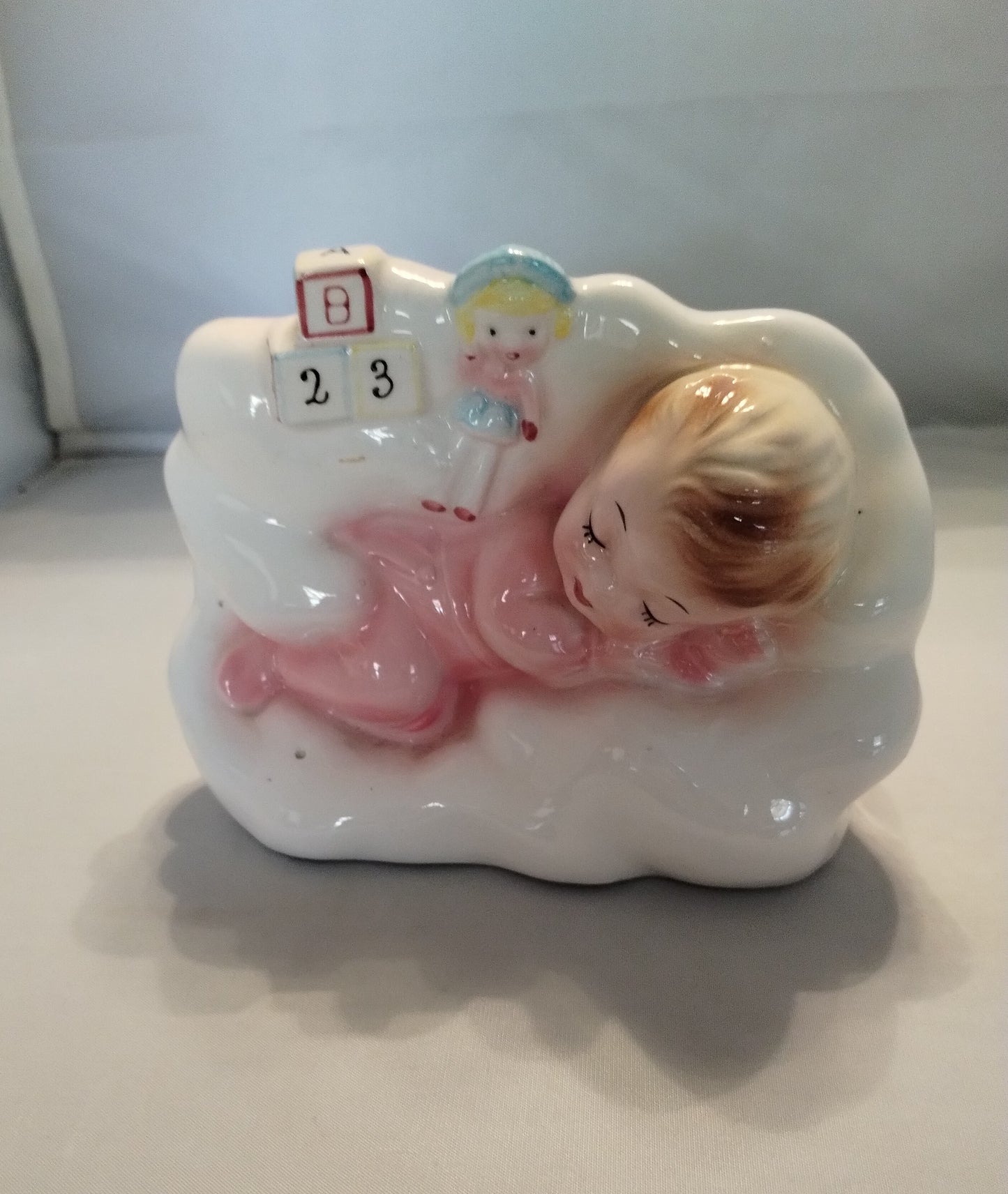 Shafford porcelain baby planter, Shafford of Japan, gift for baby, baby room decor, planter for baby