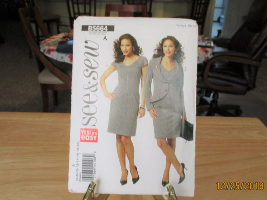 SEW&SEW PATTERN jacket and dress new condition uncut size 6-20