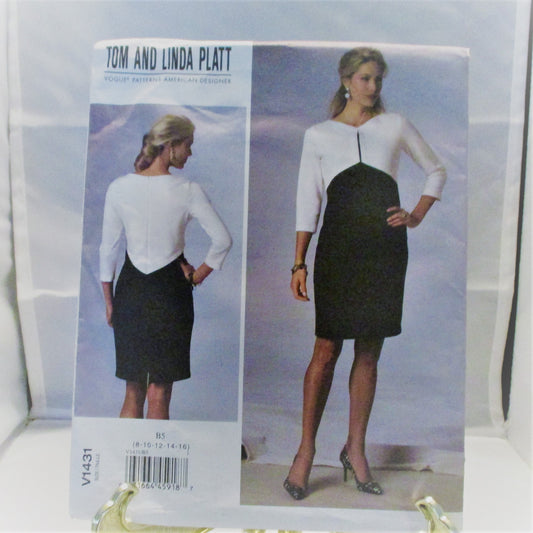 VOGUE DRESS Tom and Linda Platt pattern new condition uncut  size 8-10-12-14-16