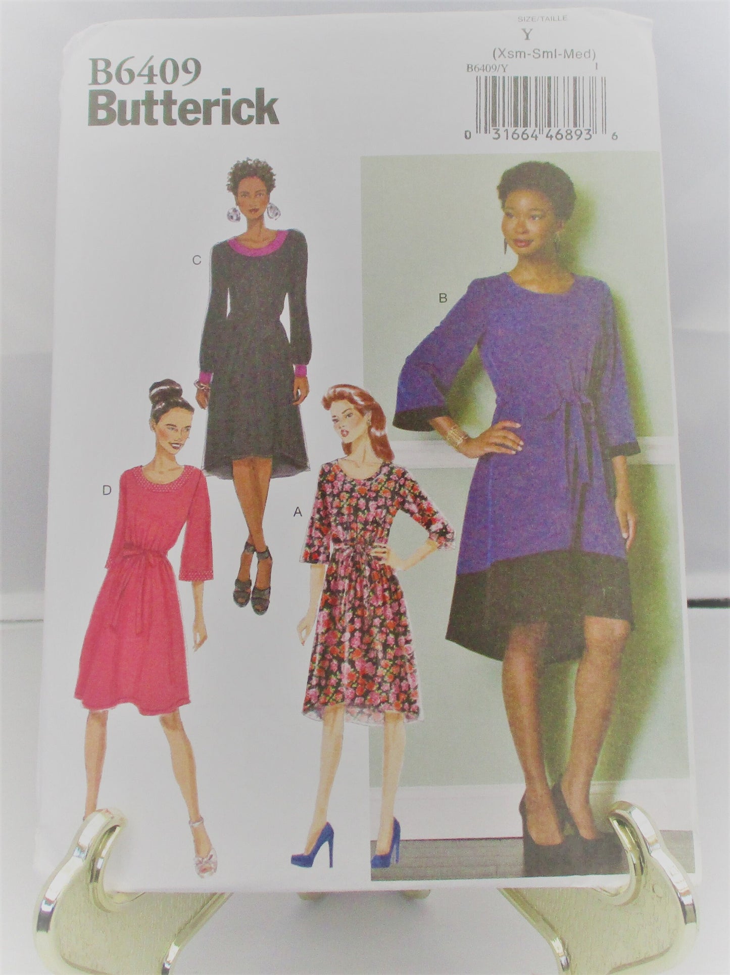 BUTTERICK MISSY DRESS  pattern  uncut size lrg, xlg,xxlg  #6409