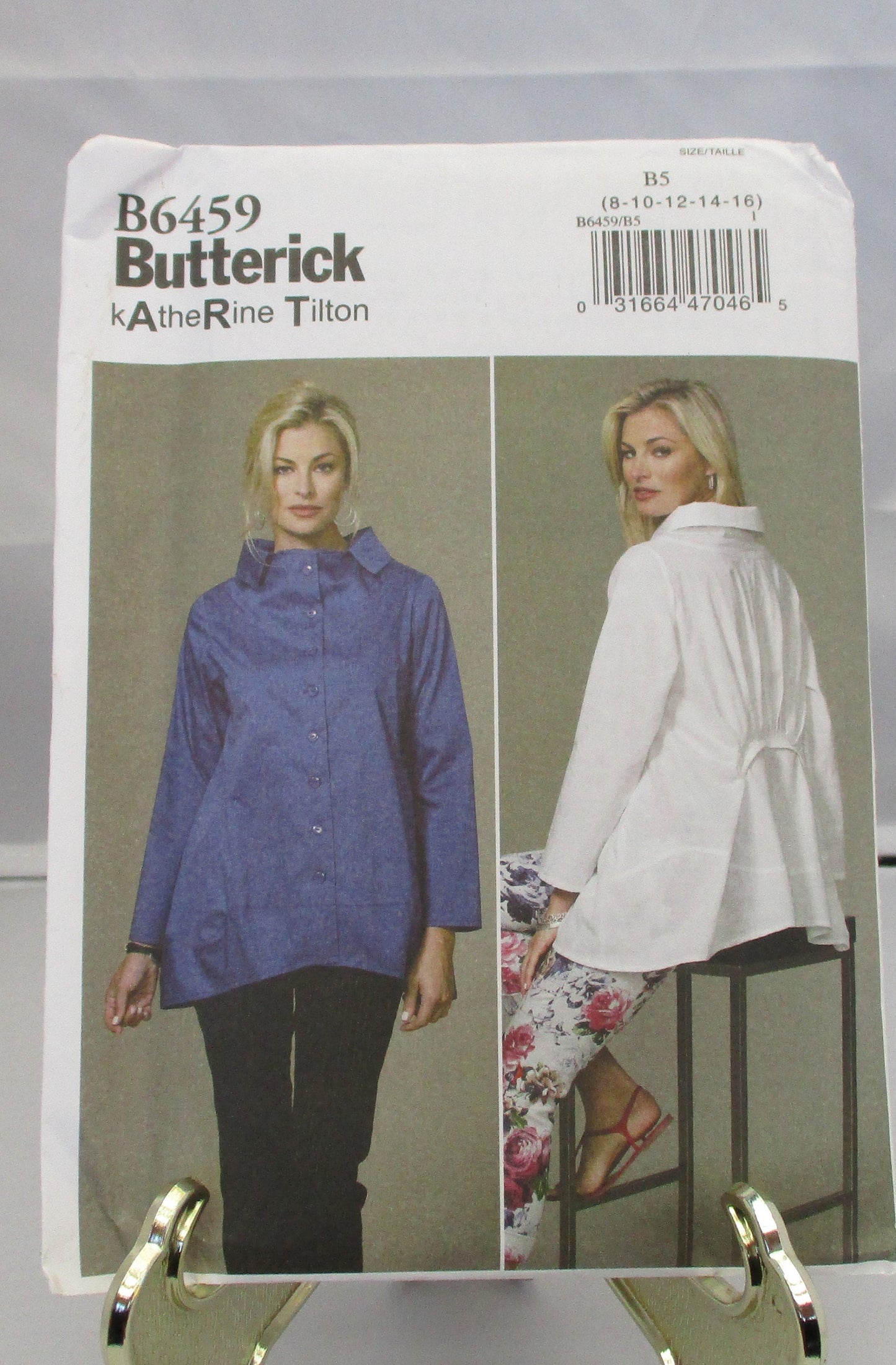 BUTTERICK KATHERINE TILTON  top pattern  uncut size 16 to 24  #6459