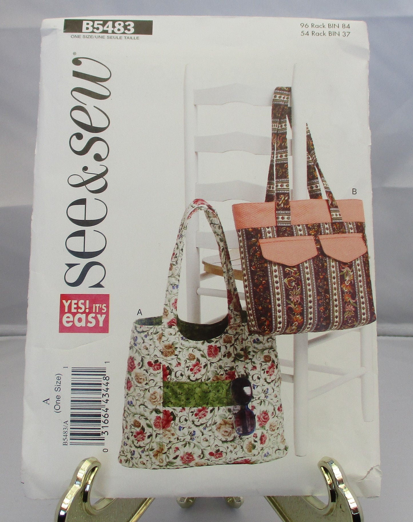 SEE & SEW TOTES   2 styles  #5483