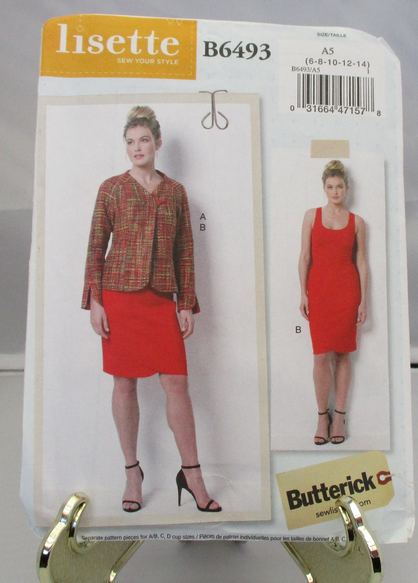 BUTTERICK JACKET & SKIRT pattern new uncut 14 - 22 # 6493