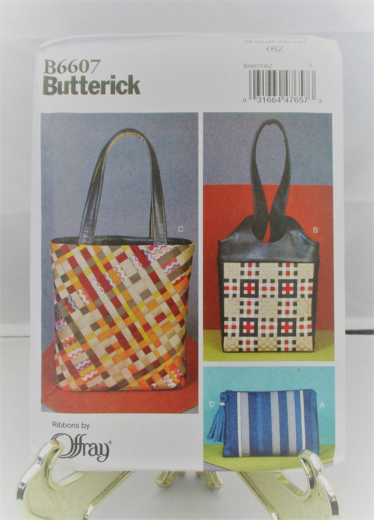 BUTTERICK RIBBON BAGS  pattern  uncut one size   #6607