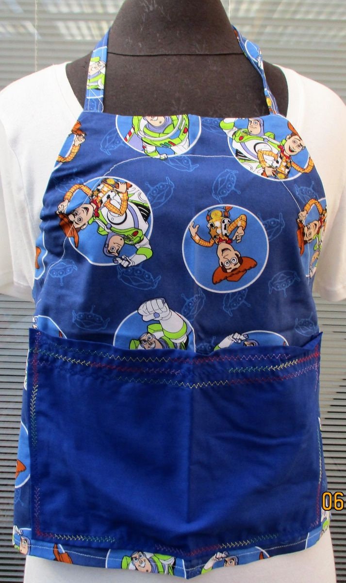 GROW WITH ME apron short 17 inch blue toy story