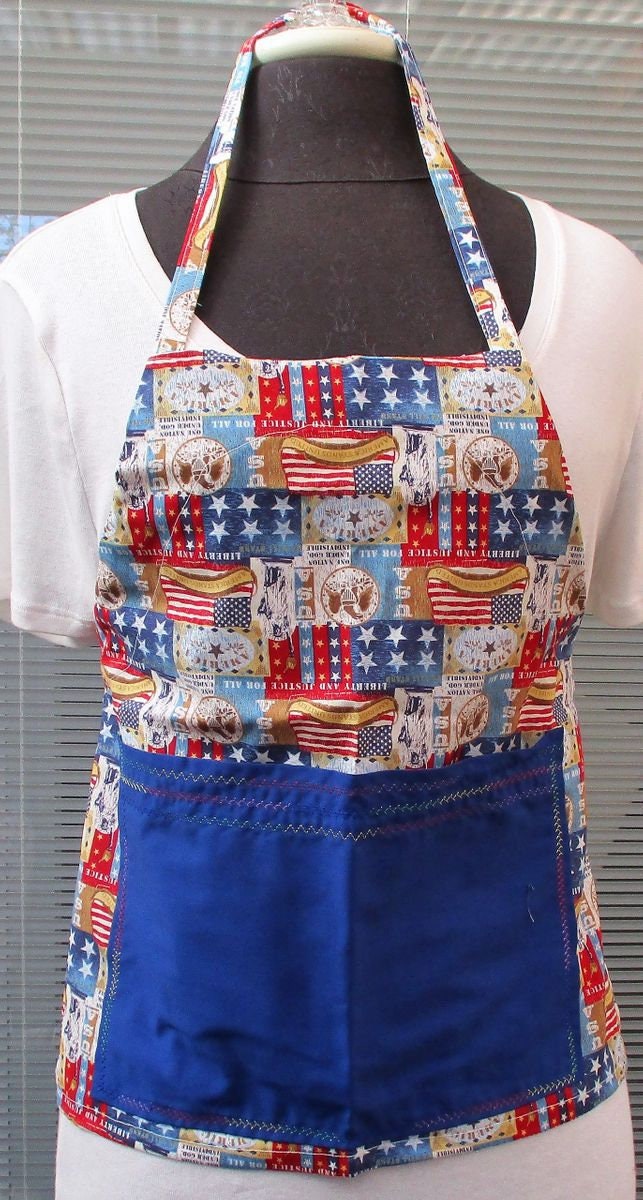 GROW WITH ME apron short 17 inch Americana