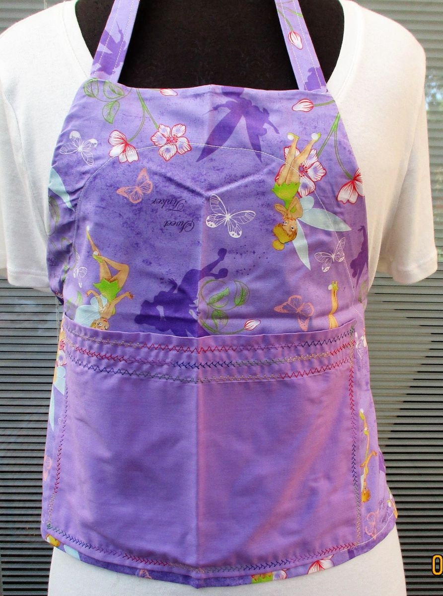 GROW WITH ME apron short 17 inch lavedar tinker bell