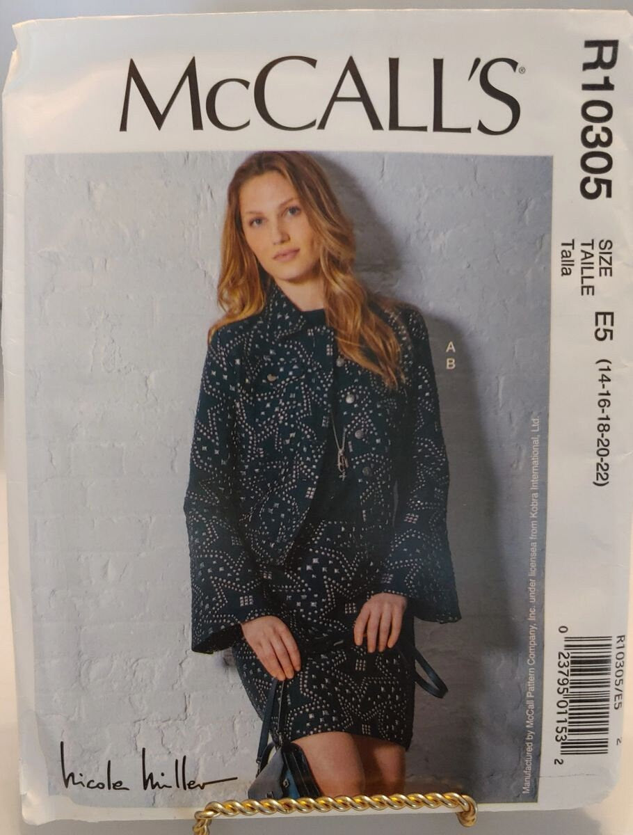 McCALL'S MISSESJACKET and skirt sizes 14-22 new uncut condition pattern # 10305