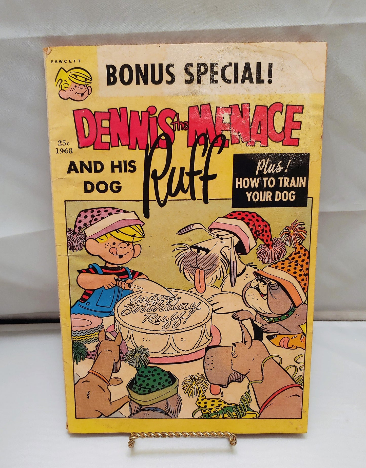 Dennis the Menace, bonus special, Jan 1968, dennis and dog ruff, comic book, dennis the menace comic