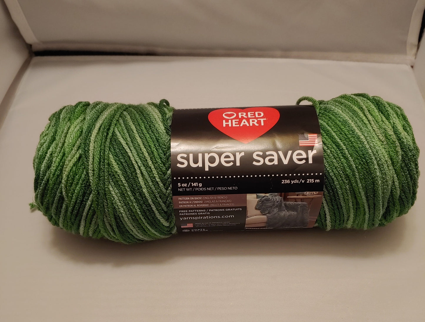 REDHEART SUPER SAVER yarn, stripes and flexs, worsted weight, knit and crochet, sweater yarn, hats and gloves, 100 acrylic,greens