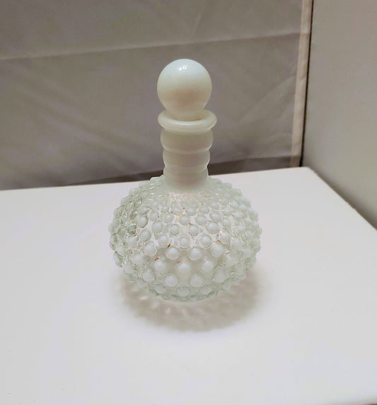 Fenton opalescent hobnail pattern, cologne bottle, barber bottle