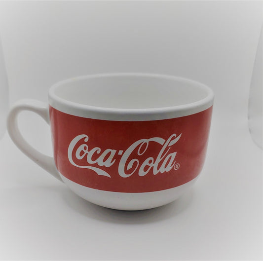 Coke soup mug, ceramic soup mug, Coke collectible, Coke by Gibson, collectible mug, gift for him, gift for her